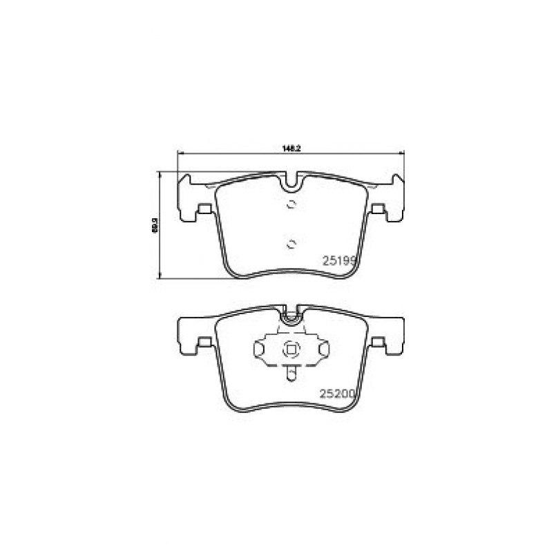 2519901 TEXTAR Гальмівні колодки до дисків — фото товара