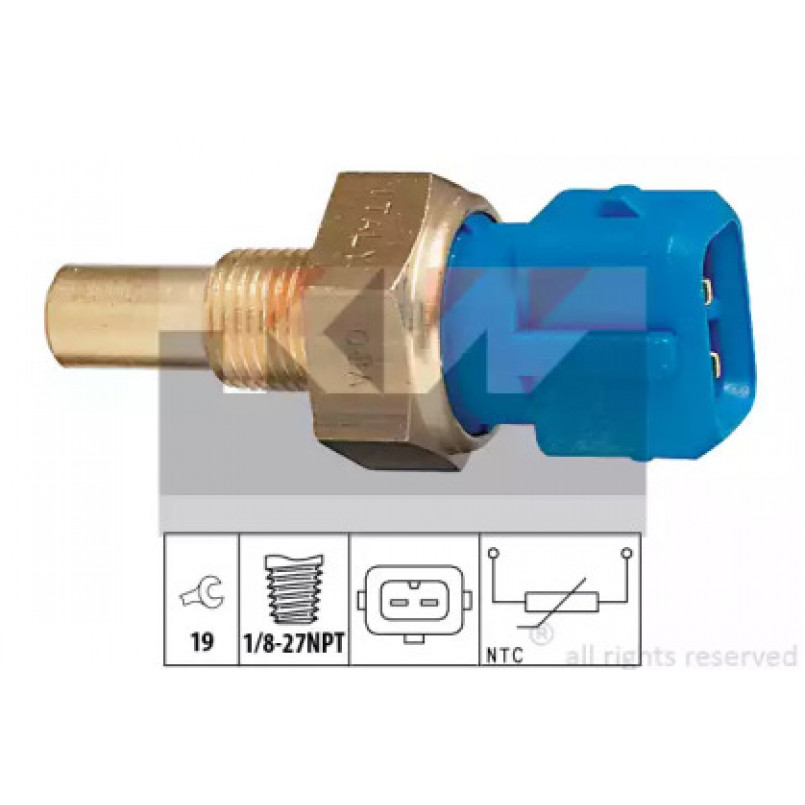 530 156 KW Датчик температури охолодж. рідини/масла/топлива (аналог EPS 1.830.156 /Facet 7.3156 ) — фото товара