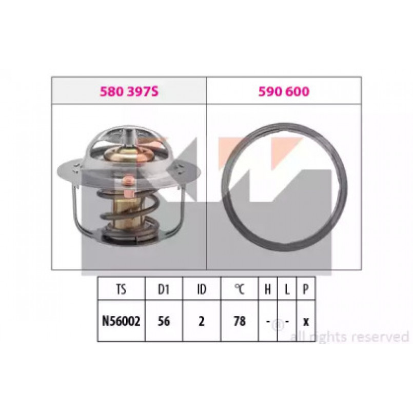 580 397 KW Термостат (аналог EPS 1.880.397 /Facet 7.8397 ) — фото товара