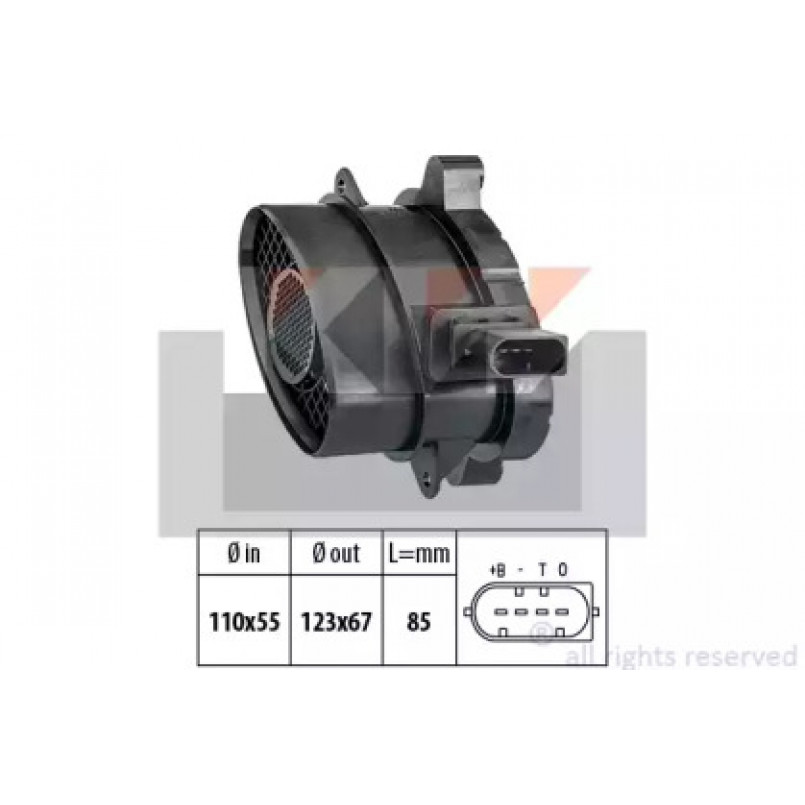 491 005 KW Витратомір повітря  (аналог EPS 1.991.005 /Facet 10.1005 ) — фото товара