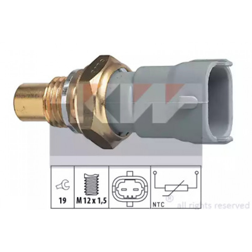 530 268 KW Датчик температури охолодж. рідини/масла/топлива (аналог EPS 1.830.268 /Facet 7.3268 ) — фото товара