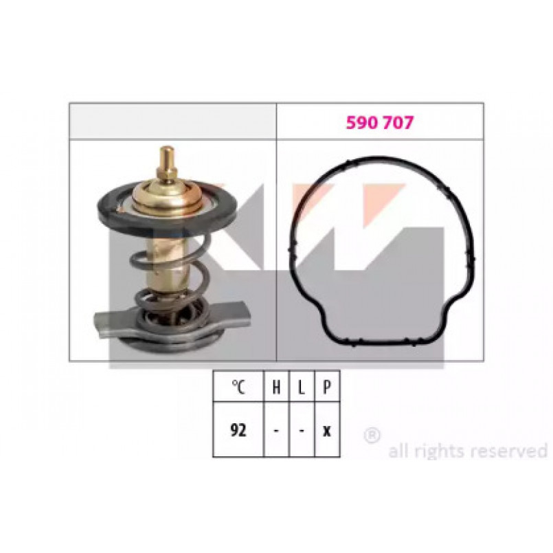 580 929 KW Термостат (аналог EPS 1.880.929 /Facet 7.8929 ) — фото товара