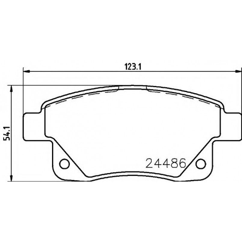 2448601 TEXTAR Гальмівні колодки до дисків — фото товара