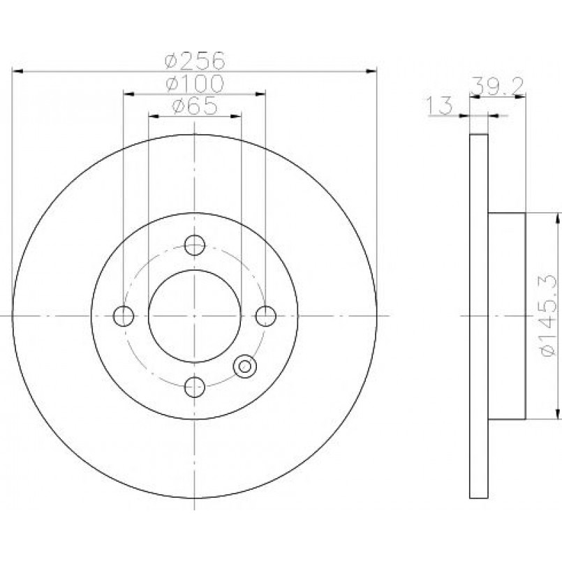 92041703 TEXTAR Диск гальмівний — фото товара