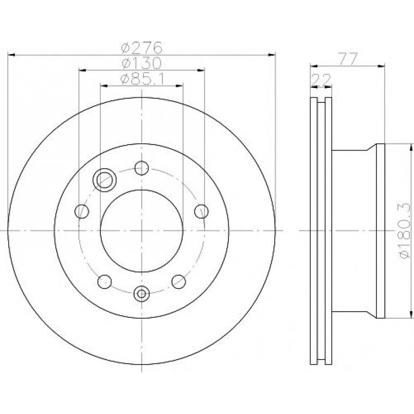 92131503 TEXTAR Диск гальмівний — фото товара