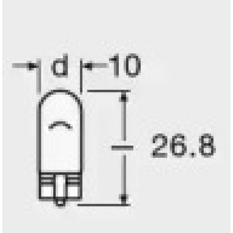 2825HCBI-UNV OSRAM Лампа W5W 12V 5,20 W W2.1x9.5d FS COOL BLUE INTENSE — фото товара №3