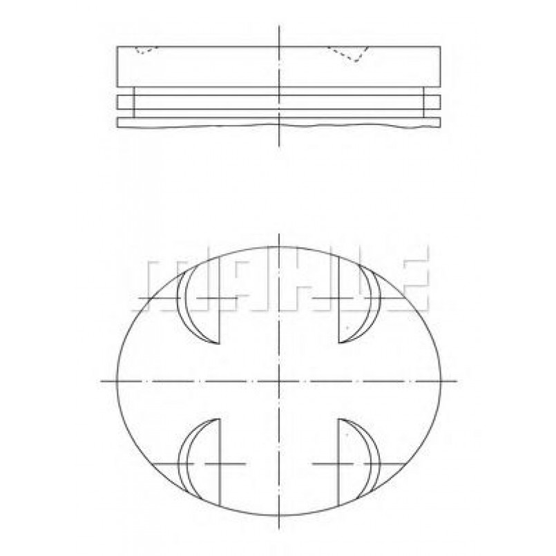 0052400 Mahle - Поршень — фото товара