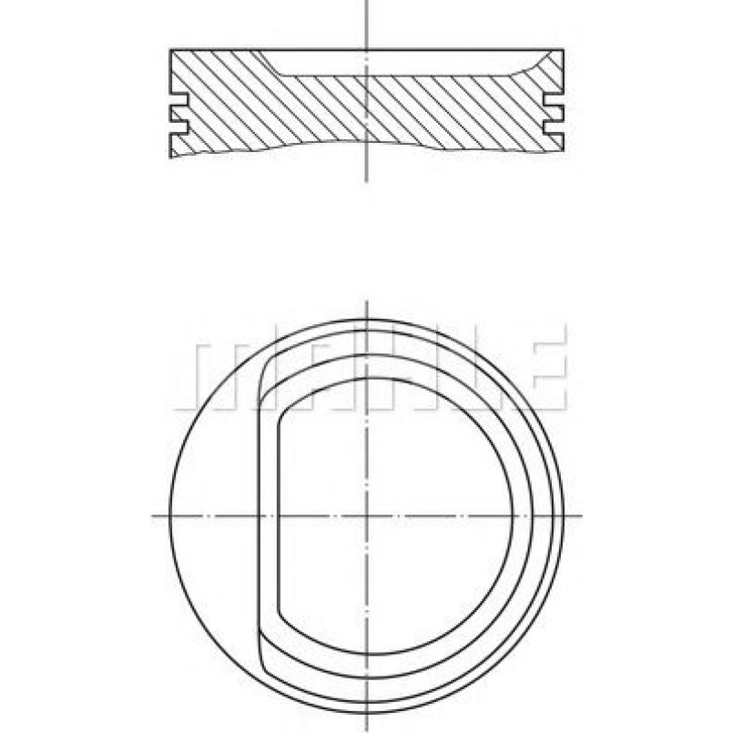 030 71 02 Mahle - Поршень — фото товара