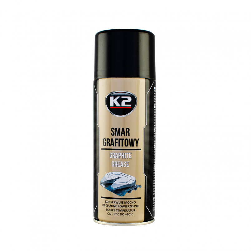 K2 GRAPHITE GREASE 400ML Мастило графітне (аерозоль) NEW х12 — фото товара K2 GRAPHITE GREASE 400ML Мастило графітне (аерозоль) NEW х12 — фото товара