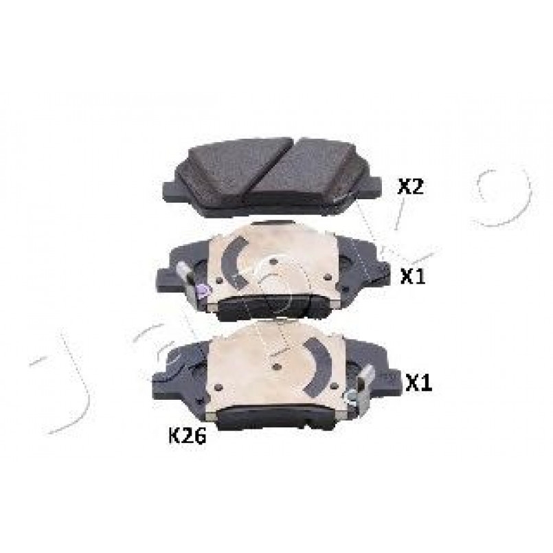 50K26 JAPKO-Колодки гальмівні передні — фото товара