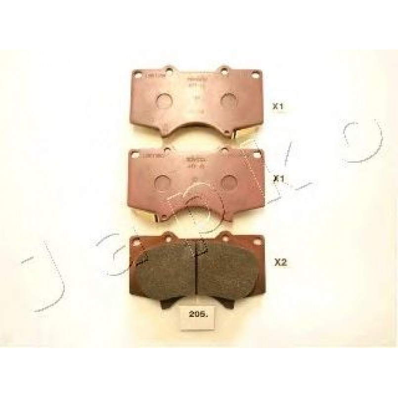 50205 JAPKO-Колодки гальмівні дискові передні — фото товара