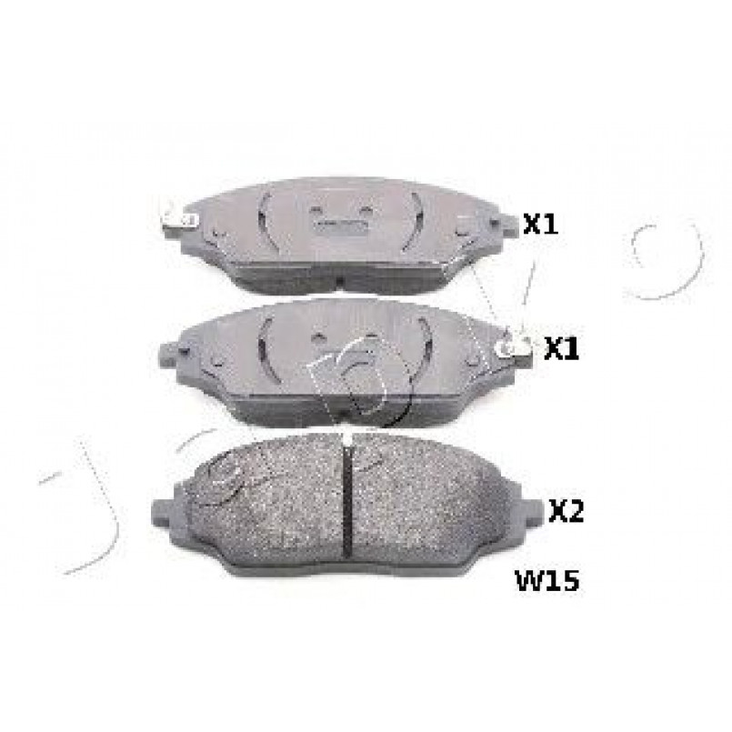 50W15 JAPKO-Колодки гальмівні дискові передні — фото товара