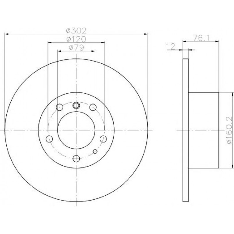 92042103 TEXTAR Диск гальмівний — фото товара