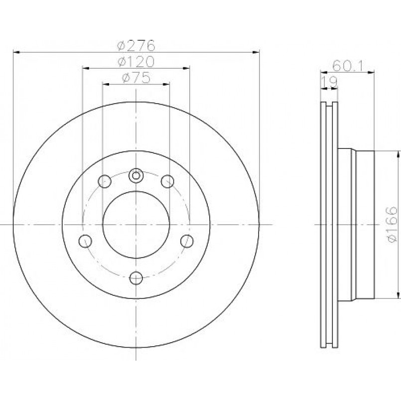 92072403 TEXTAR Диск гальмівний — фото товара
