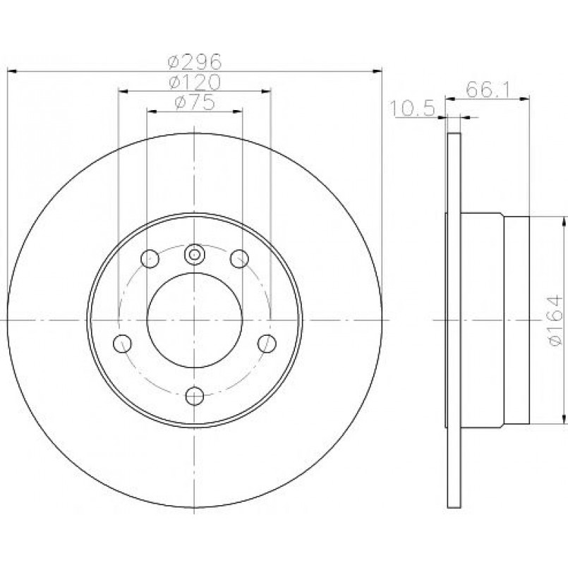 92133103 TEXTAR Диск гальмівний — фото товара