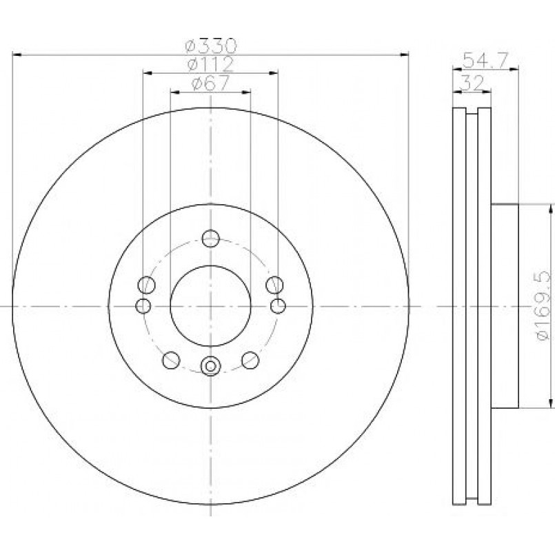 92150605 TEXTAR Диск гальмівний — фото товара