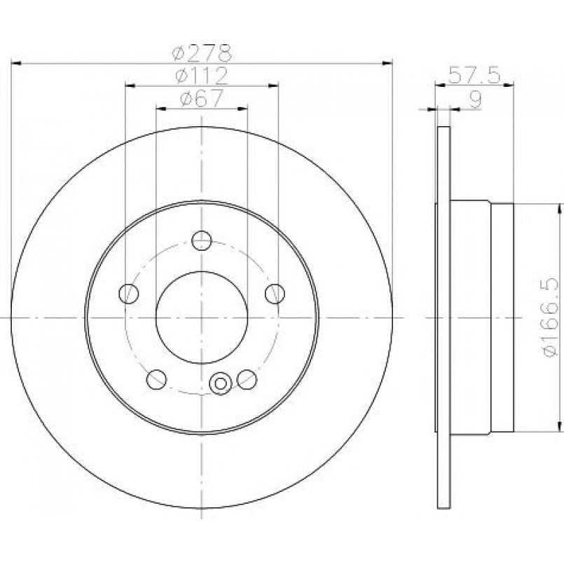92163103 TEXTAR Диск гальмівний — фото товара