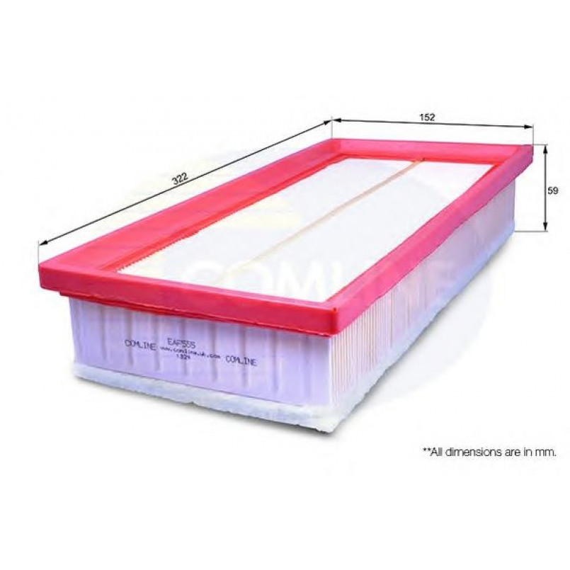 EAF555 Comline - Фільтр повітря  (аналог WA9453) — фото товара