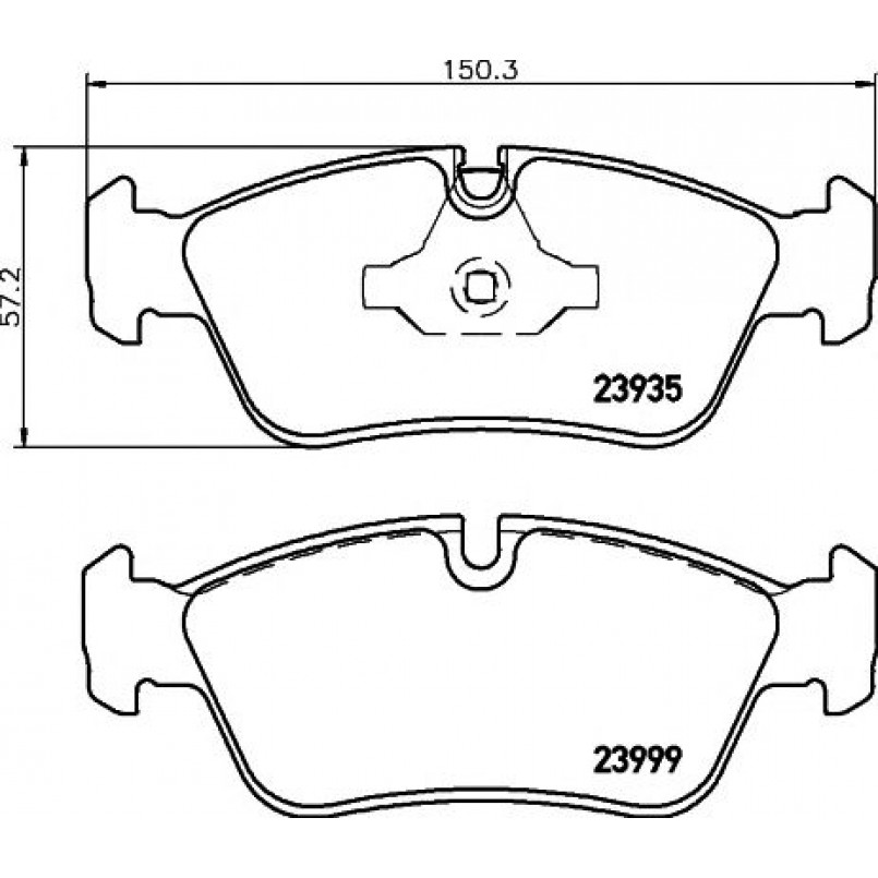 2393501 TEXTAR Гальмівні колодки до дисків — фото товара