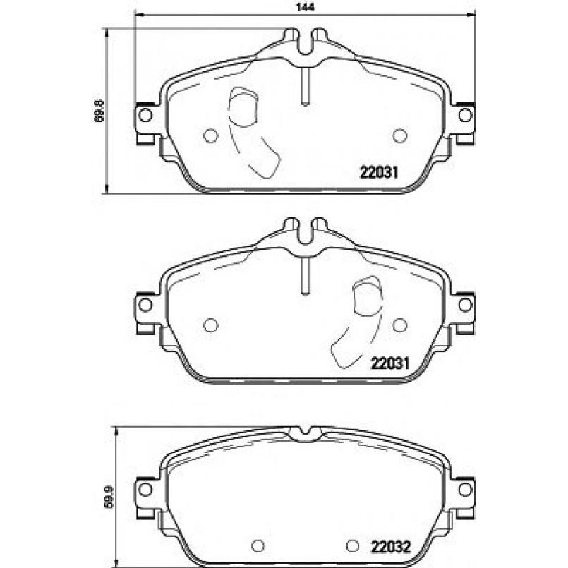 2203101 TEXTAR Гальмівні колодки до дисків — фото товара