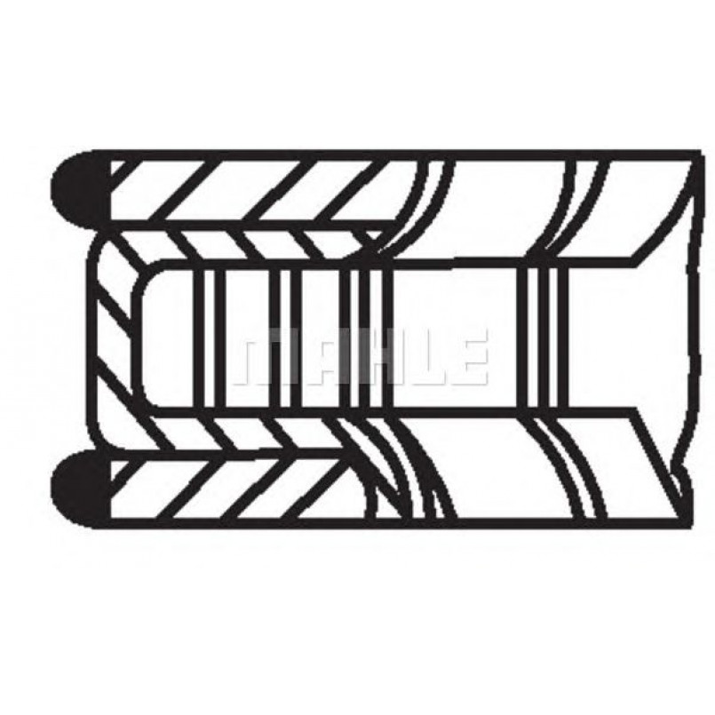 01218N0  Mahle - Кільця поршневі — фото товара №1