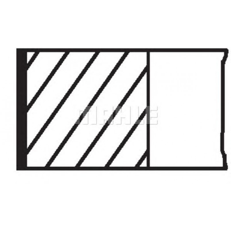 01218N0  Mahle - Кільця поршневі — фото товара №2