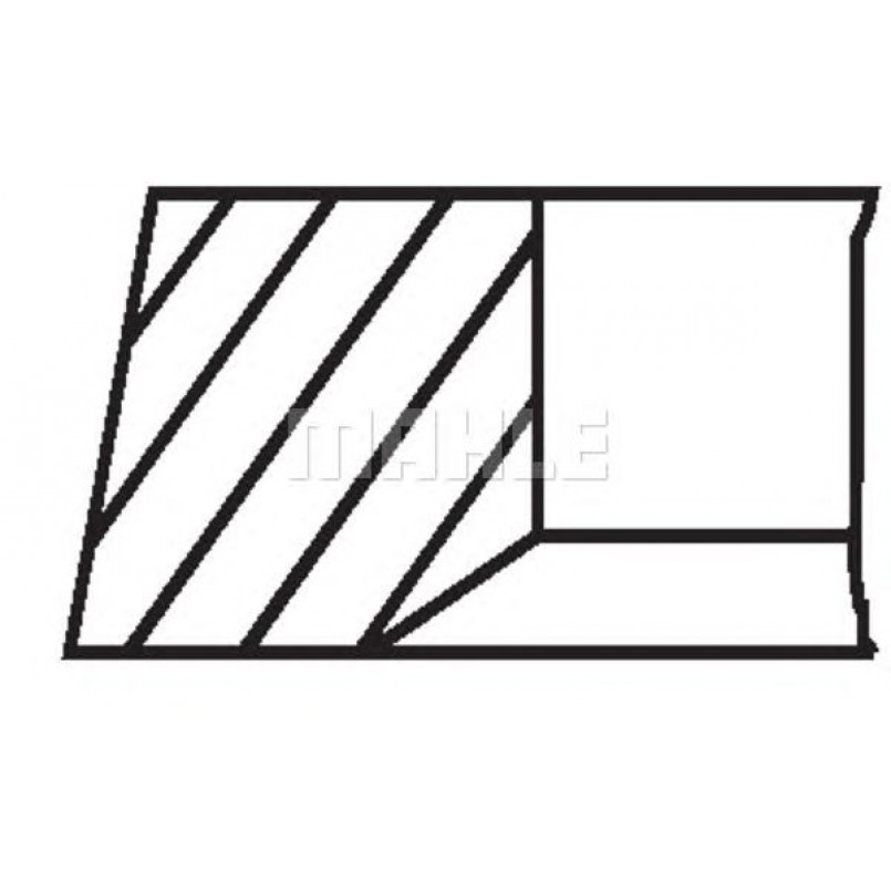 02955N1  Mahle - Кільця поршневі — фото товара №2