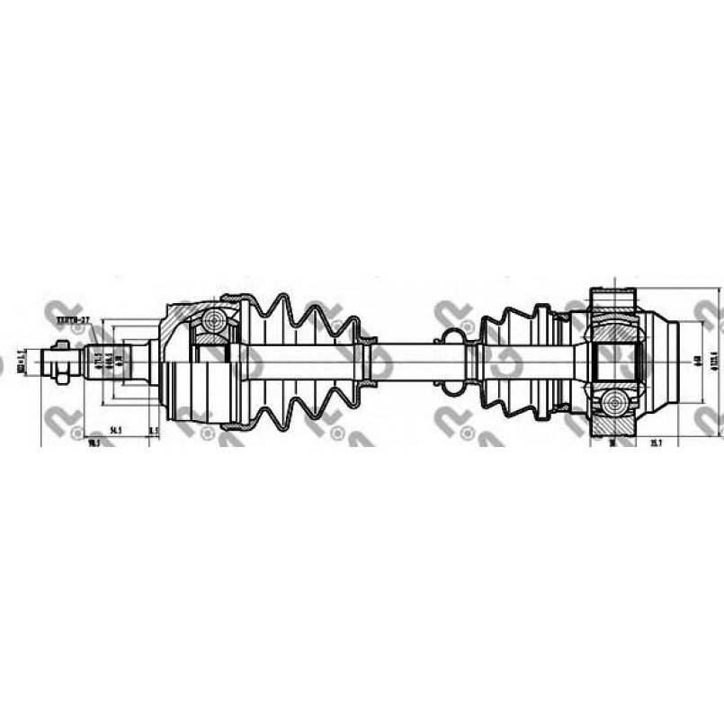 235011 GSP  -  Напіввісь — фото товара