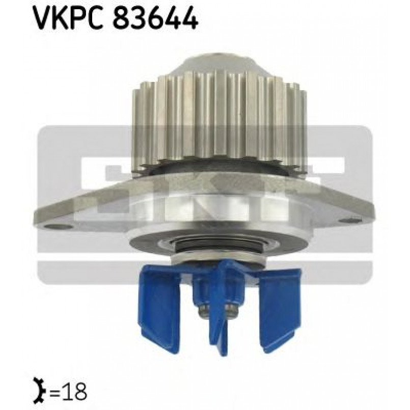 VKPC 83644 SKF - Насос охолоджуючої рідини — фото товара