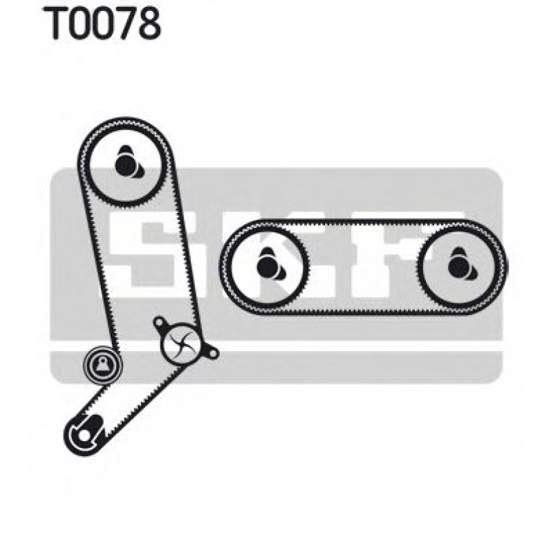 VKMC 01271 SKF - Насос охолоджуючої рідини + комплект зубчатого ремня — фото товара №2