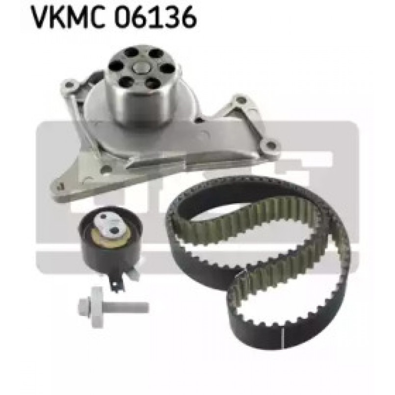 VKMC 06136 SKF - Насос охолоджуючої рідини + комплект зубчатого ремня — фото товара