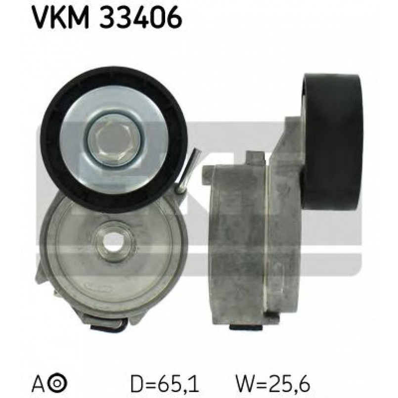 VKM 33406 SKF Натягувач поліклинового ременя — фото товара