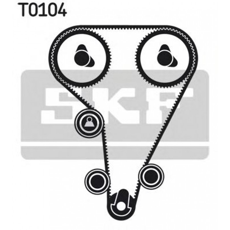 VKMA 04212 SKF Комплект ГРМ (ремінь + ролик) — фото товара №1