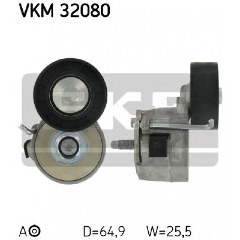 VKM 32080 SKF Натягувач поліклинового ременя — фото товара