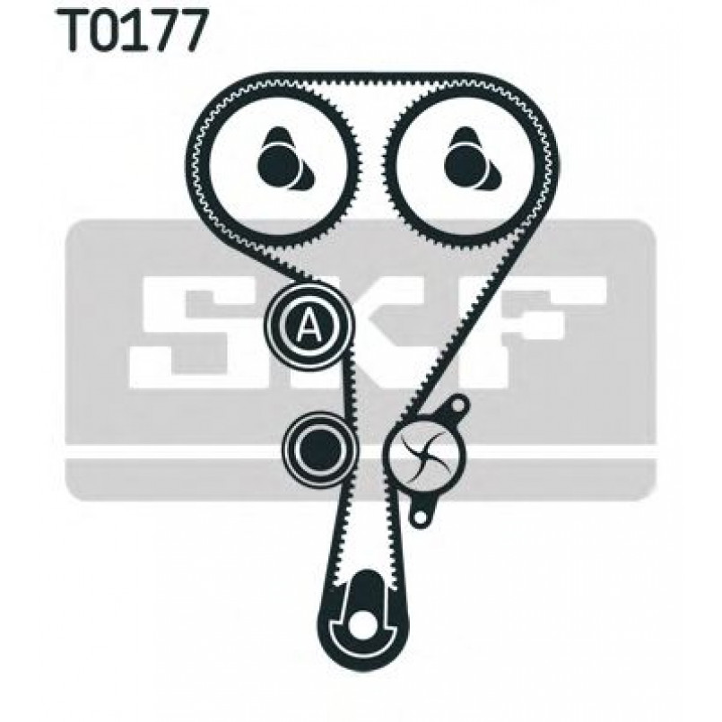 VKMC 06106 SKF Комплект ГРМ (ремінь + ролик + водяний насос) — фото товара №1