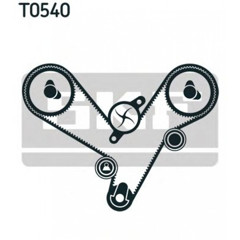 VKMA 95913-1 SKF Комплект (ремінь+ролики) — фото товара №1