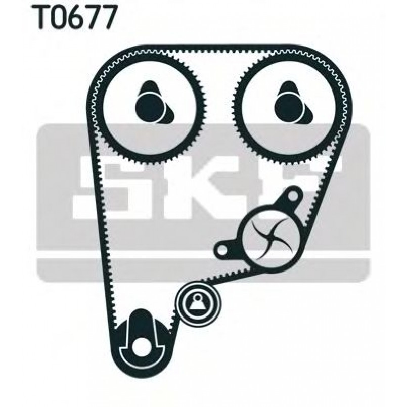 VKMA 93210 SKF Комплект ГРМ (ремінь + ролик) — фото товара №2