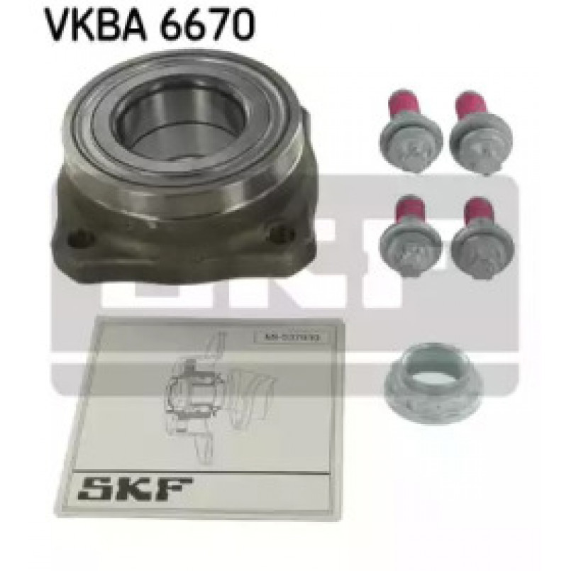 VKBA 6670 SKF Підшипник ступиці з елементами монтажу — фото товара