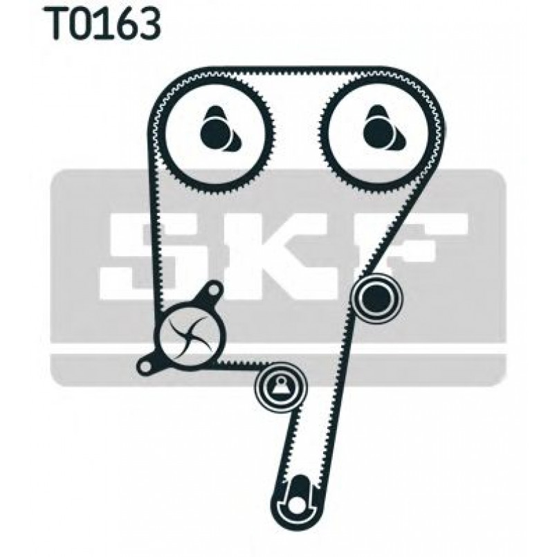 VKMA 06038 SKF Комплект (ремінь+ролики) — фото товара №2