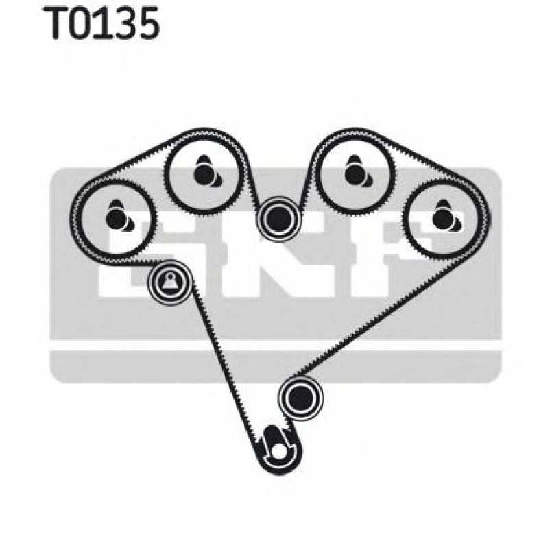 VKMA 05502 SKF Комплект ГРМ (ремінь + ролик) — фото товара №2
