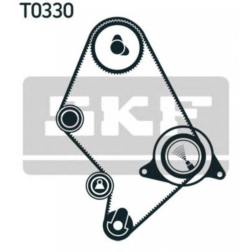 VKMA 91124 SKF Комплект ГРМ (ремінь + ролик) — фото товара №2