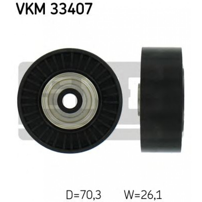 VKM 33407 SKF Ролик модуля натягувача ременя — фото товара
