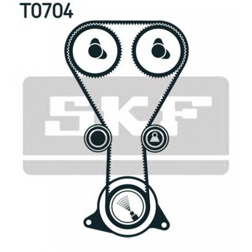 VKMA 94626 SKF Комплект ГРМ (ремінь + ролик) — фото товара №1