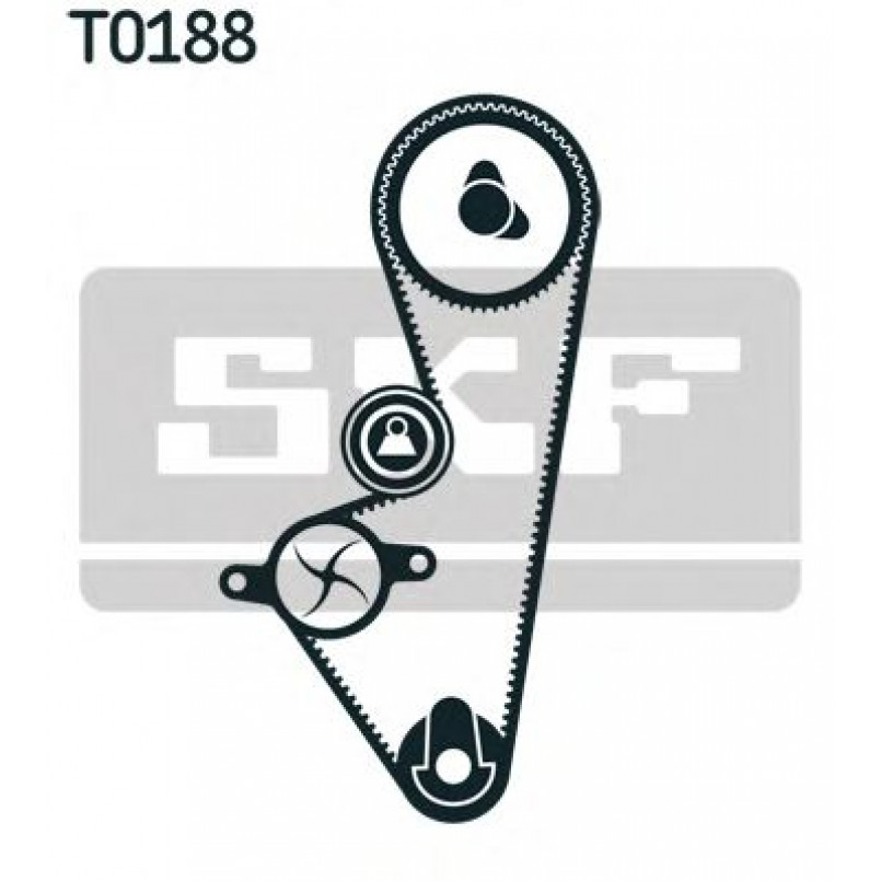 VKMA 03253 SKF Комплект (ремінь+ролики) — фото товара №1