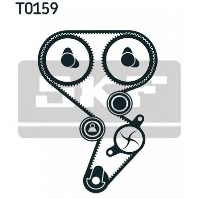 VKMA 06023 SKF Комплект (ремінь+ролики) — фото товара №2