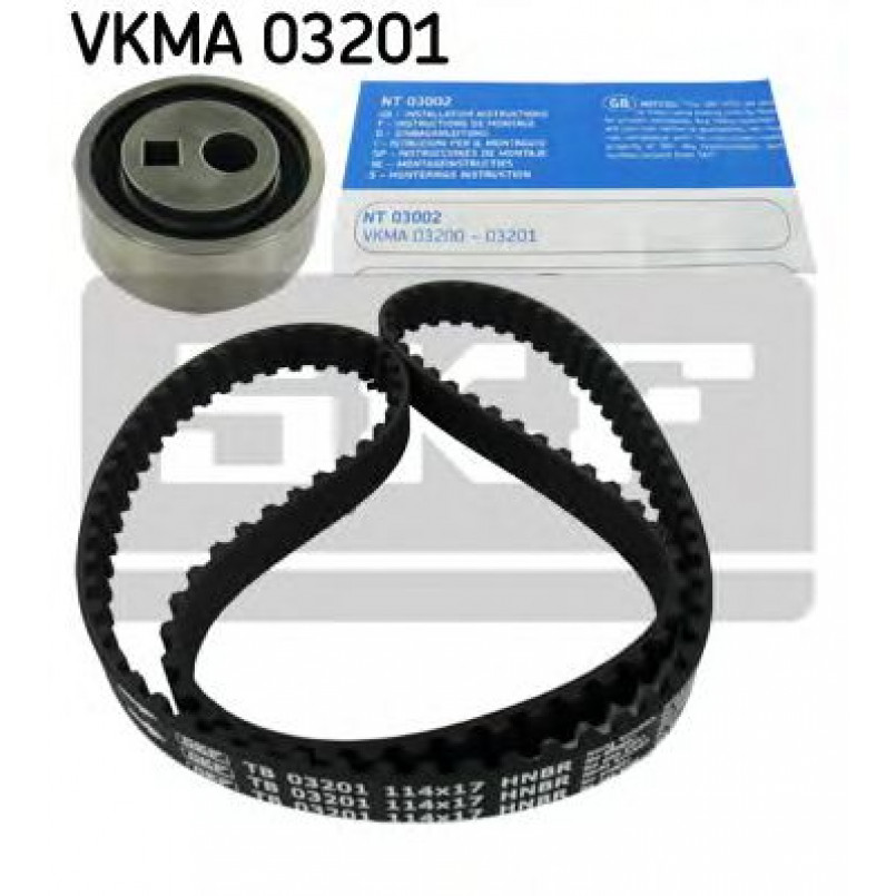 VKMA 03201 SKF Комплект (ремінь+ролики) — фото товара №1