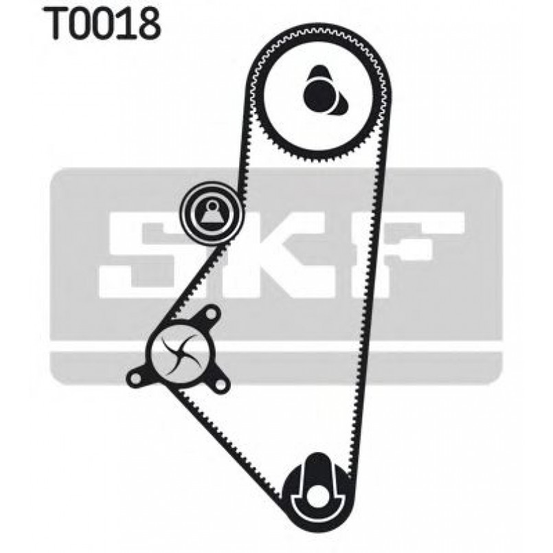 VKMA 03201 SKF Комплект (ремінь+ролики) — фото товара №2