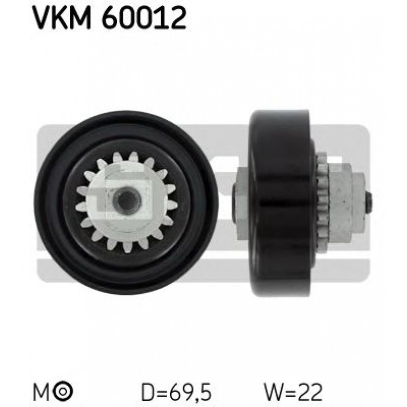VKM 60012 SKF Натягувач поліклинового ременя — фото товара
