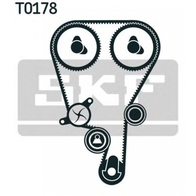 VKMA 06800 SKF Комплект (ремінь+ролики) — фото товара №2