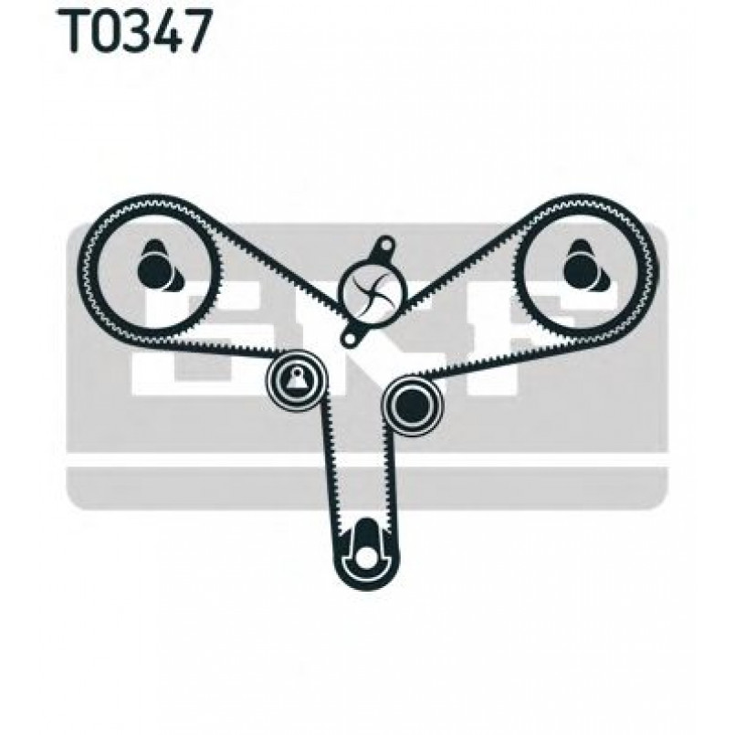 VKMA 95957 SKF Комплект (ремінь+ролики) — фото товара №2